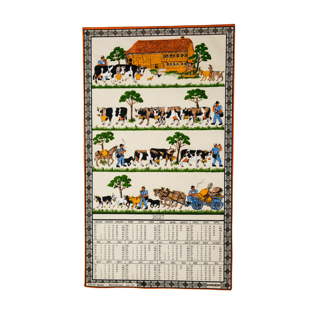 Calendrier en Tissu- Transhumance - Biner Pinaton