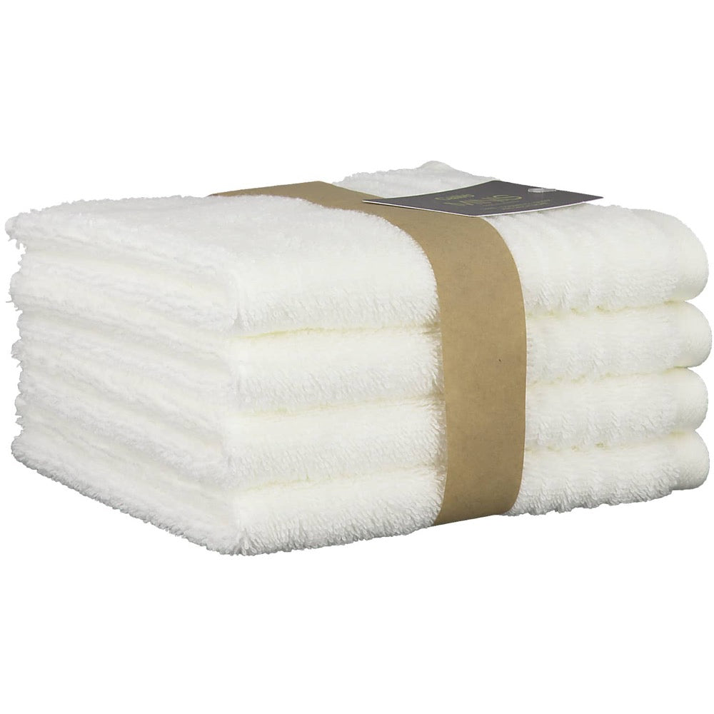 Lot de 4 serviettes de toilette- blanc