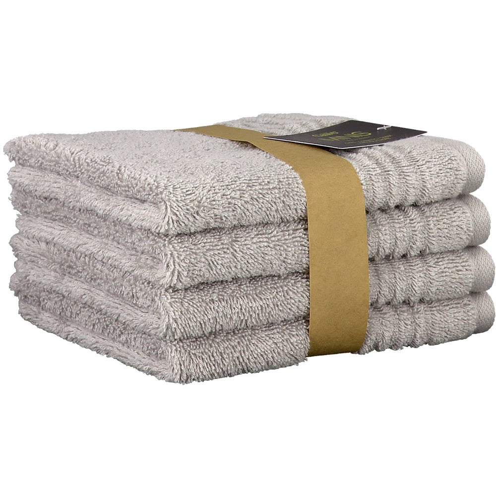 Lot de 4 serviettes de toilette- gris