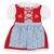 Dirndl Edelweiss- Bleu/Rouge