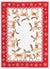 Linge de Cuisine Mi-Fil Noël -Cerfs et Flocons