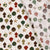 Tissu Coton Popeline- Boules de NOËL blanc cassé