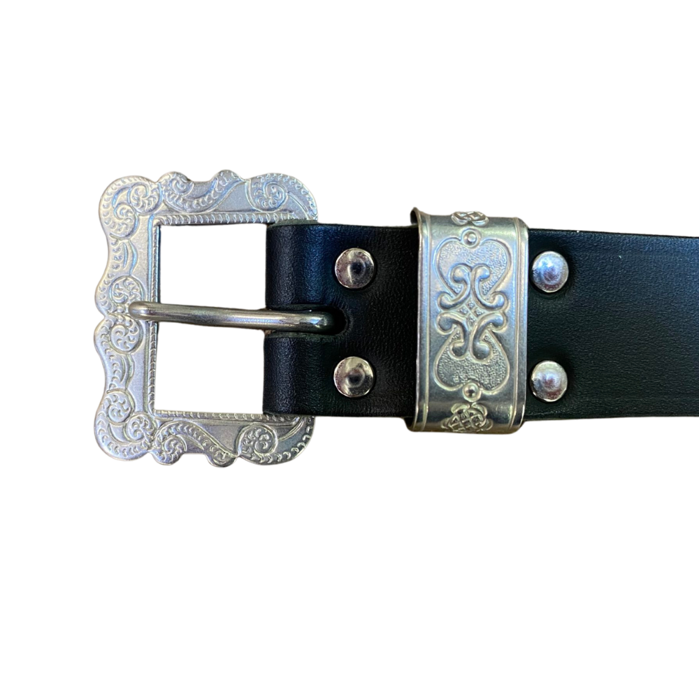 Ceinture en peau de vache