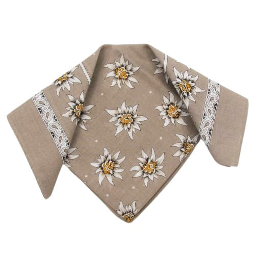 Foulard à motif edelweiss