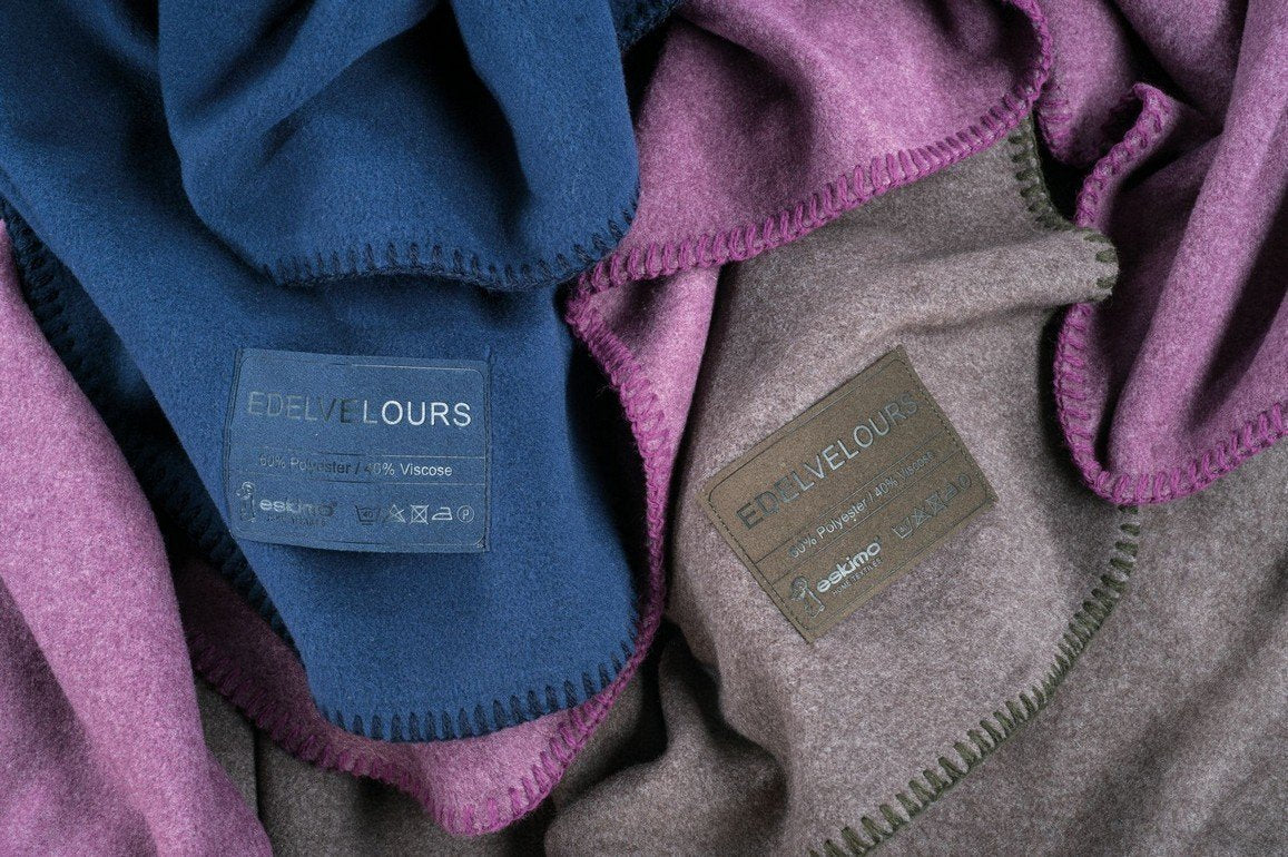Couverture en velours (sable)
