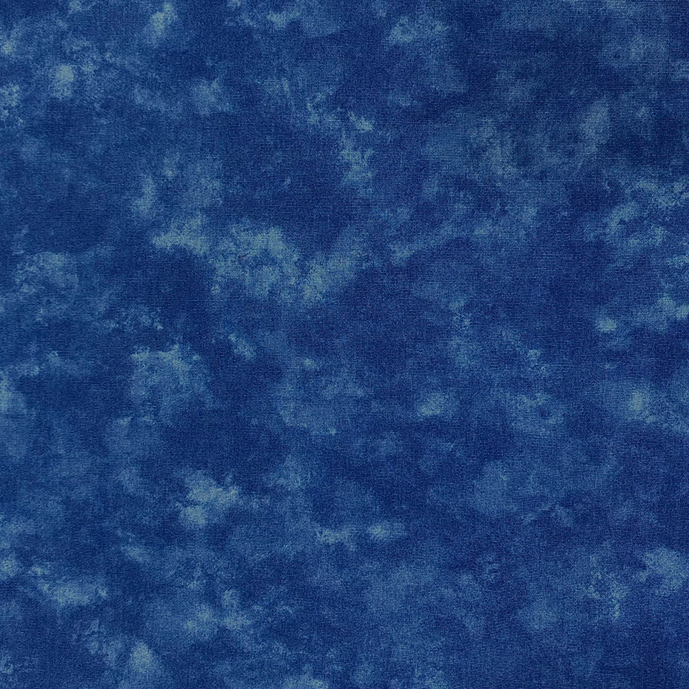 Tissu Coton - Marbre Bleu Foncé