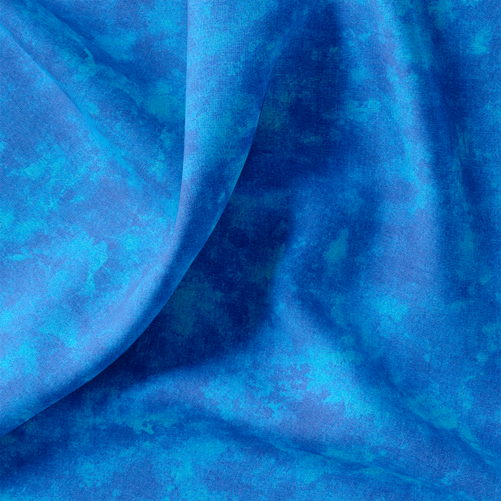 Tissu Coton - Marbre Bleu Roi