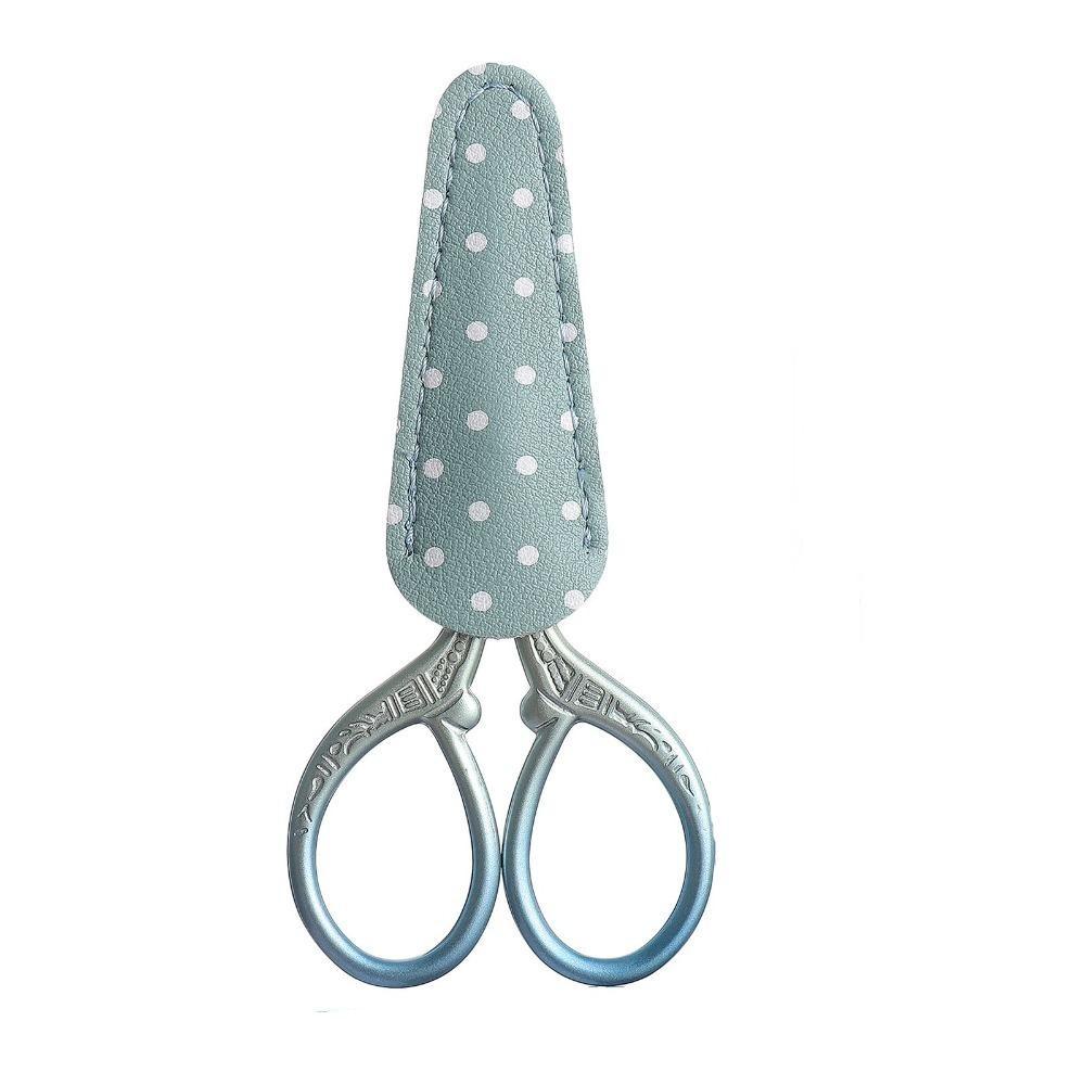 CISEAUX À BRODER AVEC PROTECTION - Vert/Bleu 9 CM