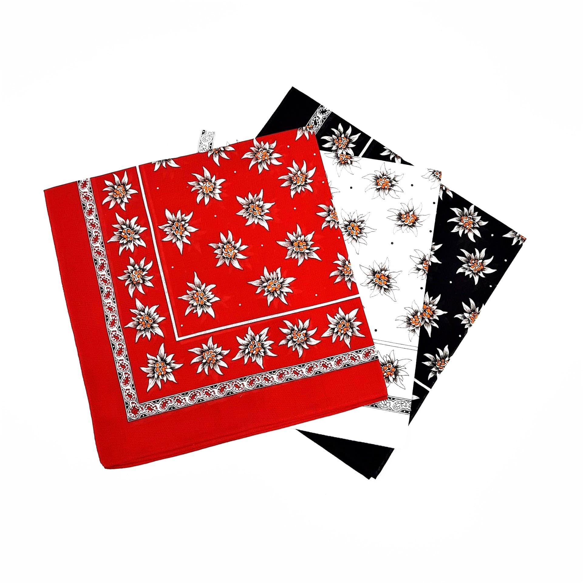 Foulard à motif edelweiss