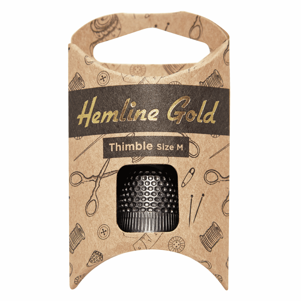 Hemline Gold - Dé à coudre noir premium