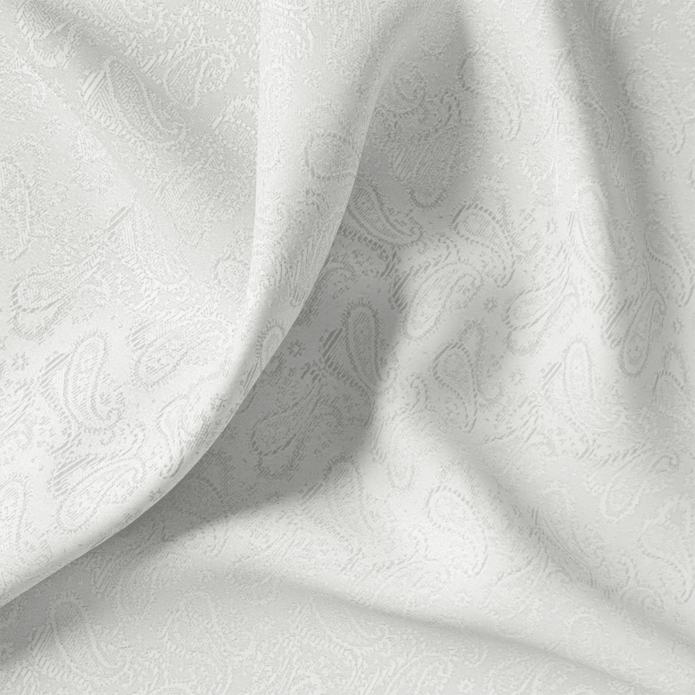 Tissu Brillant Polyester- Paisley
