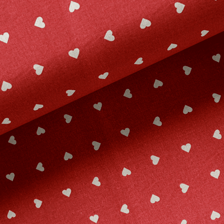 Tissu Coton -Coeurs Collection Saint Valentin