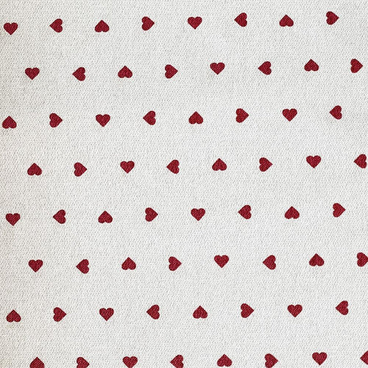 Tissu Coton - Coeurs Fond Blanc Collection Saint Valentin