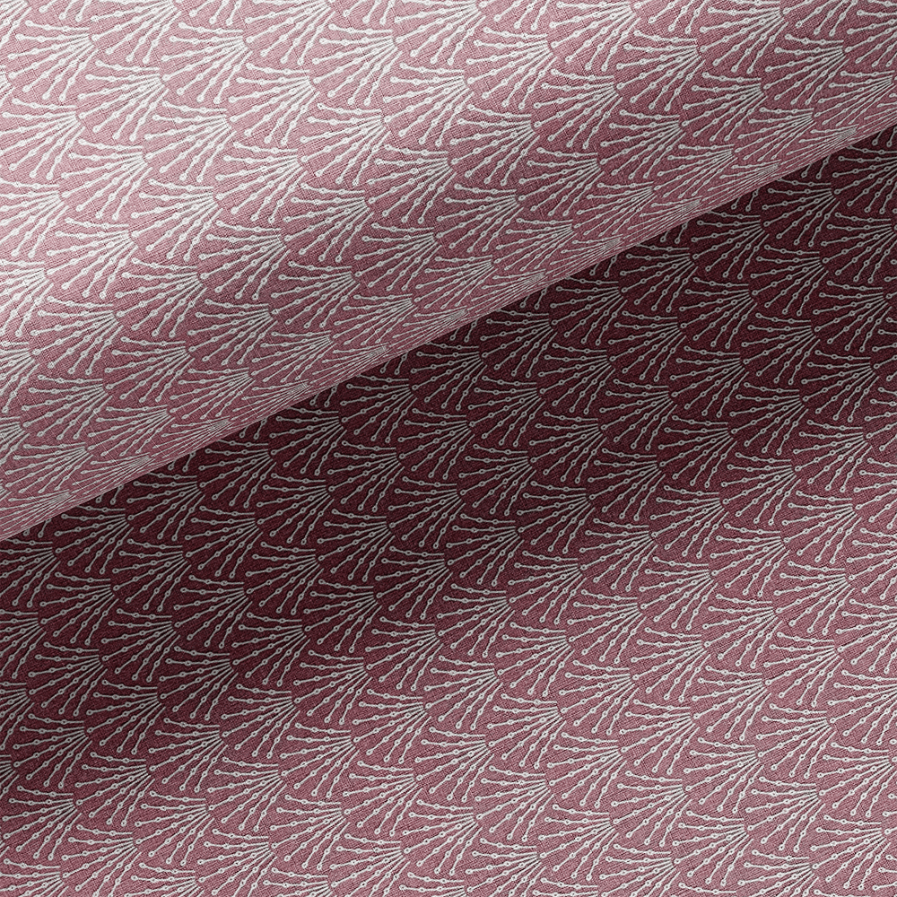 Tissu Coton - Couronne en fond Colombin
