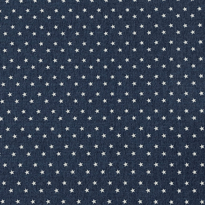 Tissu Coton - Étoile Bleu Marin