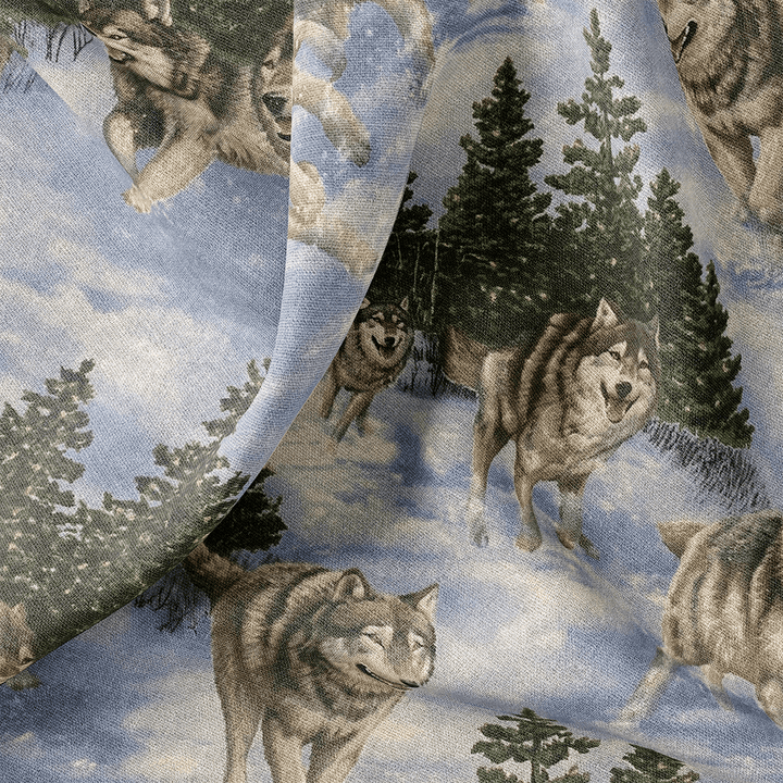 Tissu Coton - Loups