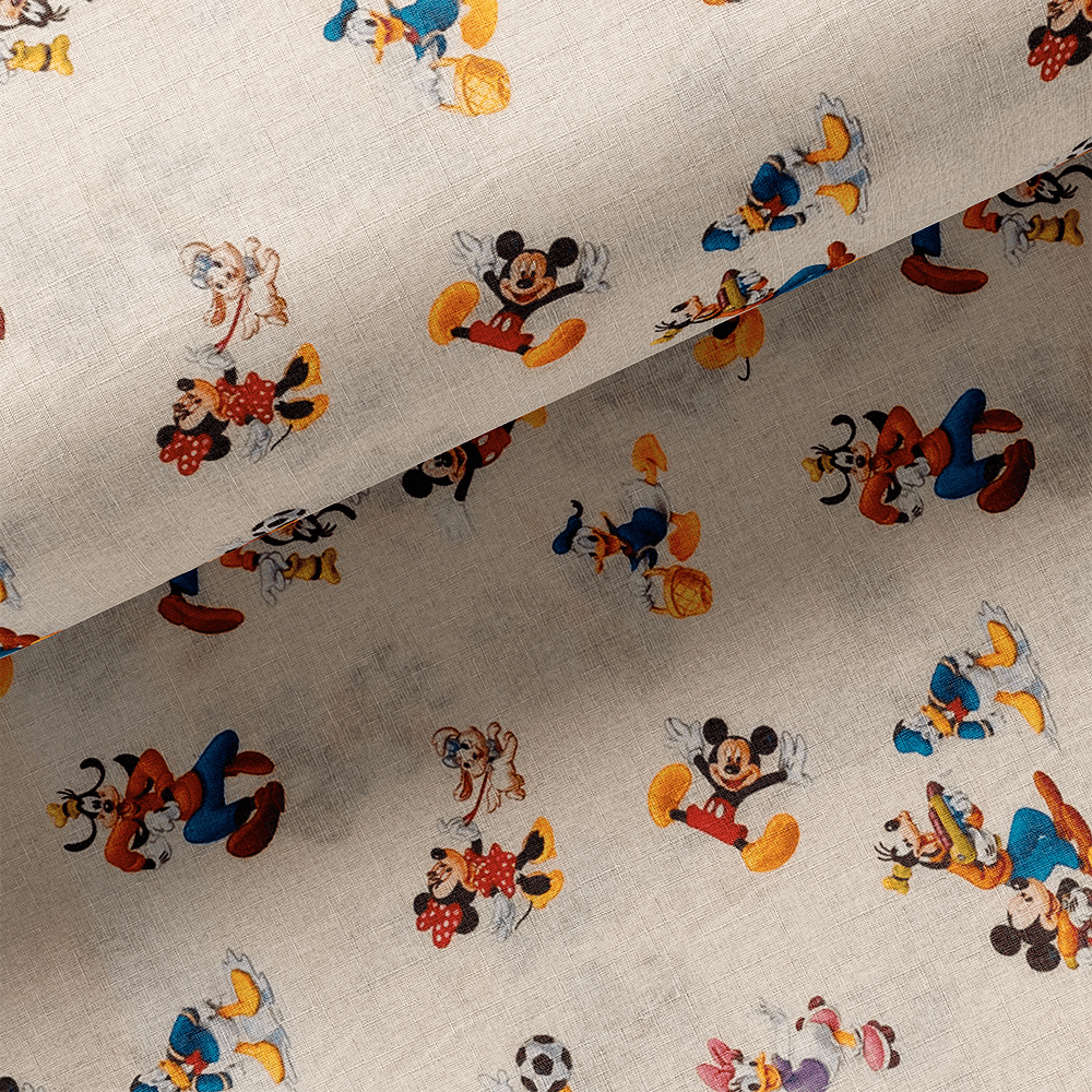 Tissu Coton - Mickey et ses amis