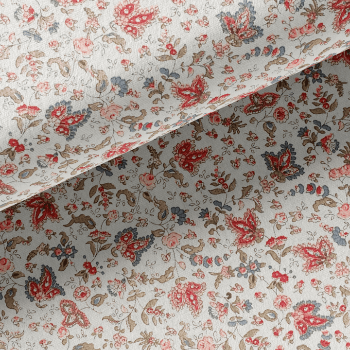 Tissu Coton - Motifs Fleuris