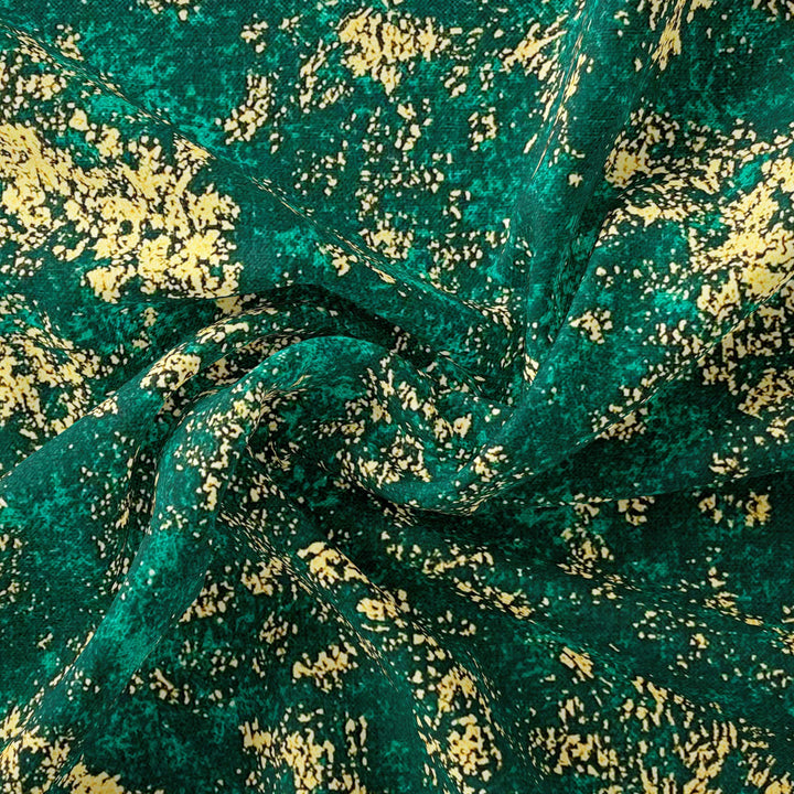 Tissu Coton - Noël Vert/Gold - Biner Pinaton