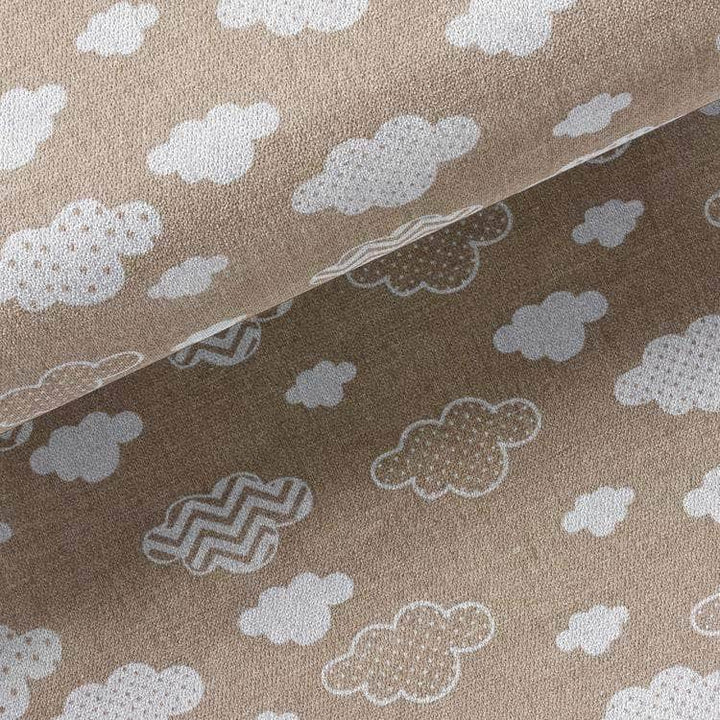 Tissu Coton - Nuages Beige