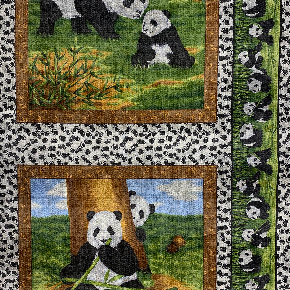 Tissu Coton - Pandas
