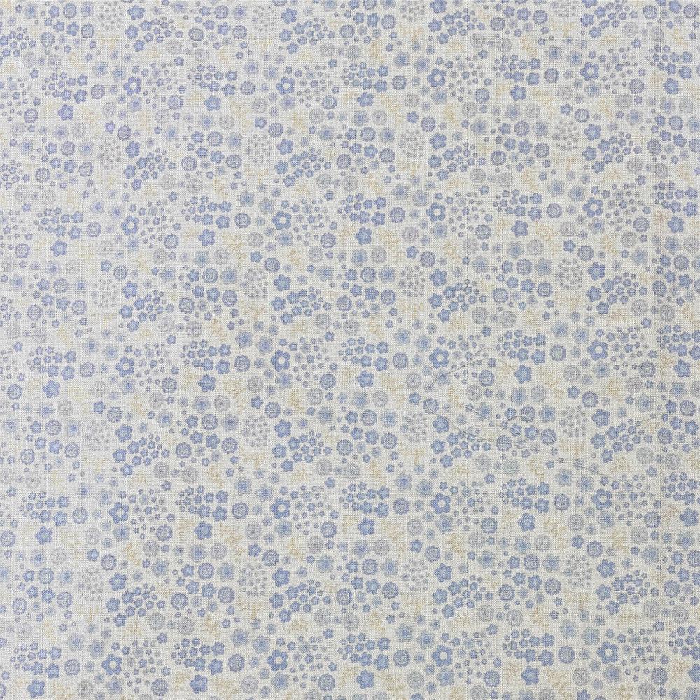 Tissu Coton - Petites Fleurs Bleu Clair