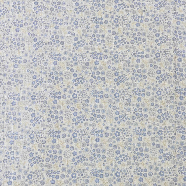Tissu Coton - Petites Fleurs Bleu Clair