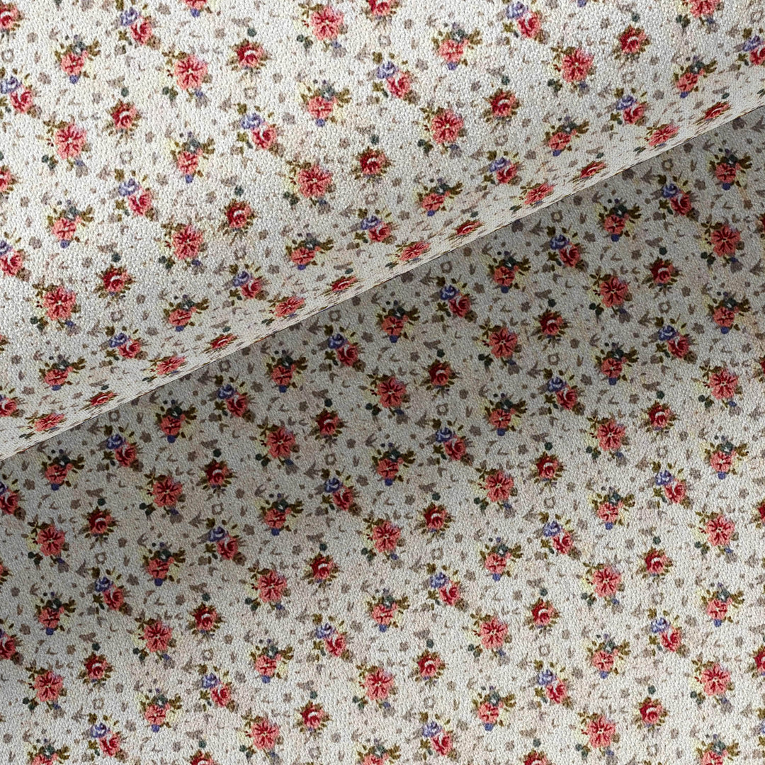 Tissu Coton - Petites Fleurs Rose II