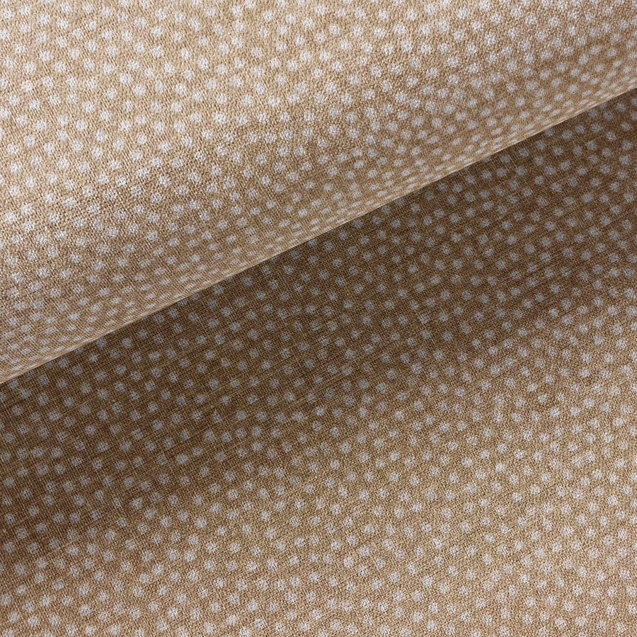 Tissu Coton - Pois Beige - Biner Pinaton