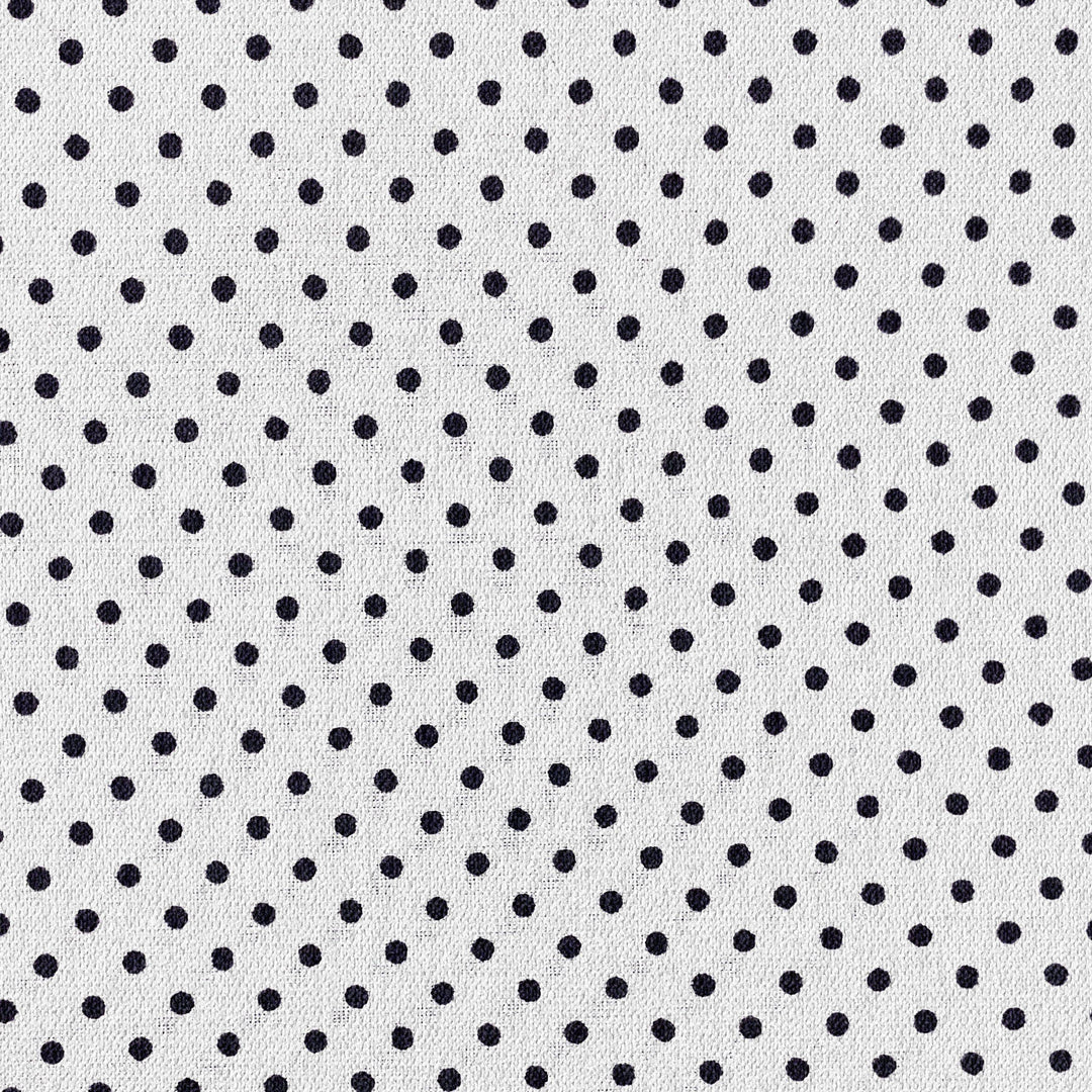 Tissu Coton - Pois Noir/ Blanc - Biner Pinaton