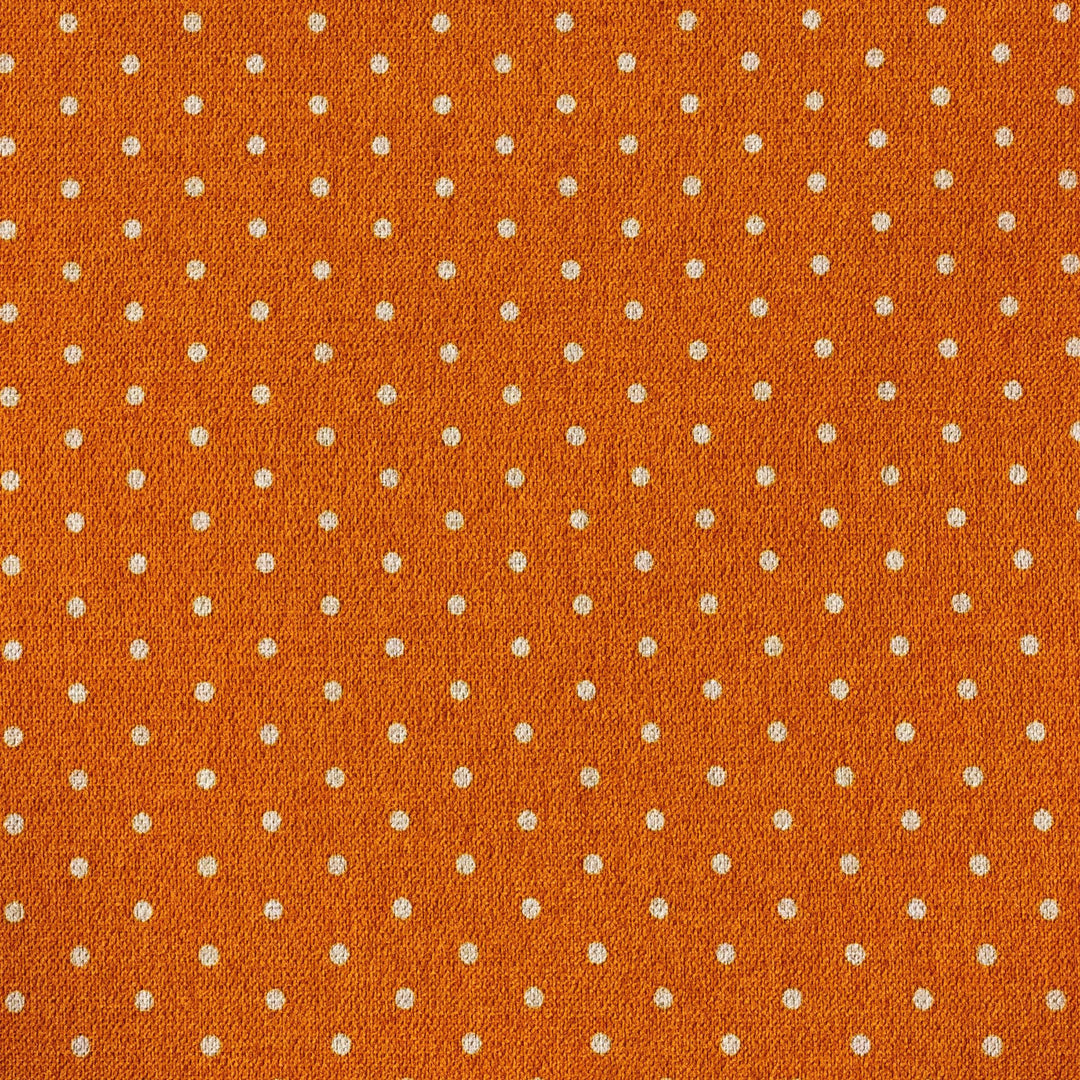 Tissu Coton - Pois Orange/Beige - Biner Pinaton