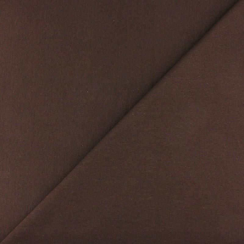 Tissu Jersey tubulaire bord-côte - Brun