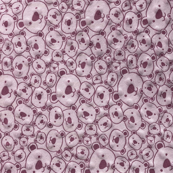 Tissu Polaire - Ourson Rose - Biner Pinaton