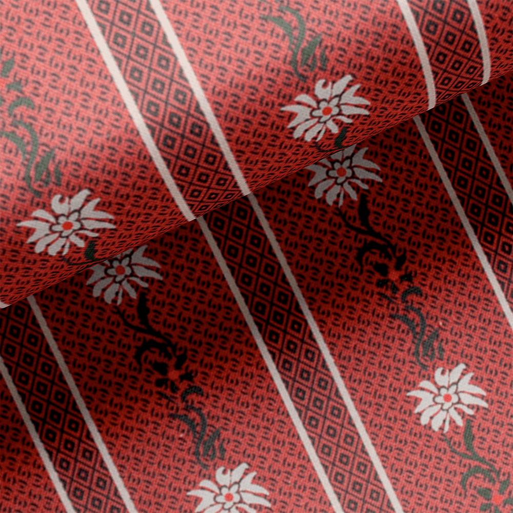 Toile Cirée - Edelweiss Bordeaux PVC