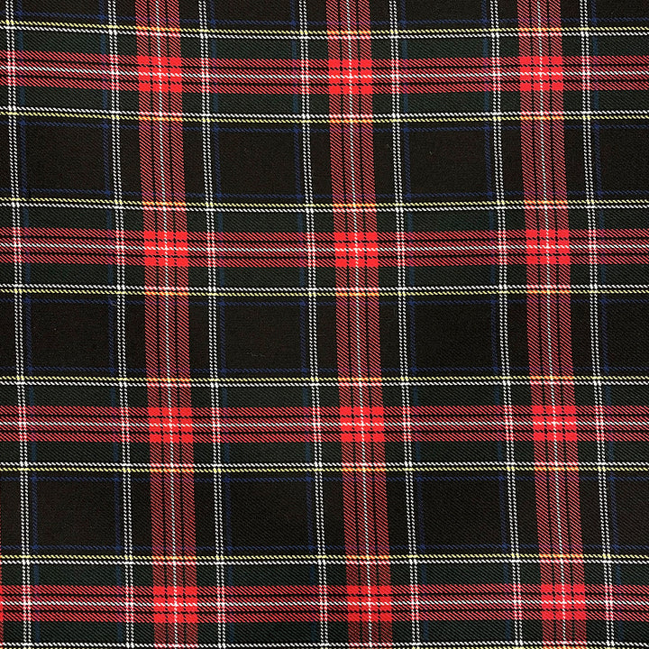 Tissu Tartan- Écossais Rouge et Noir