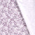 Tissu Coton Popeline- FEUILLES LILAS