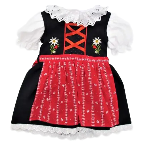 Dirndl Edelweiss- Rouge/Marine