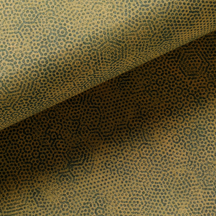 Tissu Coton - Hexagones Abstraits Vert