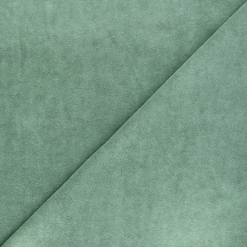 Tissu Micro - Éponge Bambou - Vert sauge
