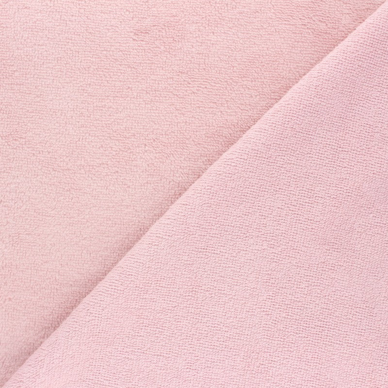 Tissu Micro - Éponge Bambou - Rose Clair