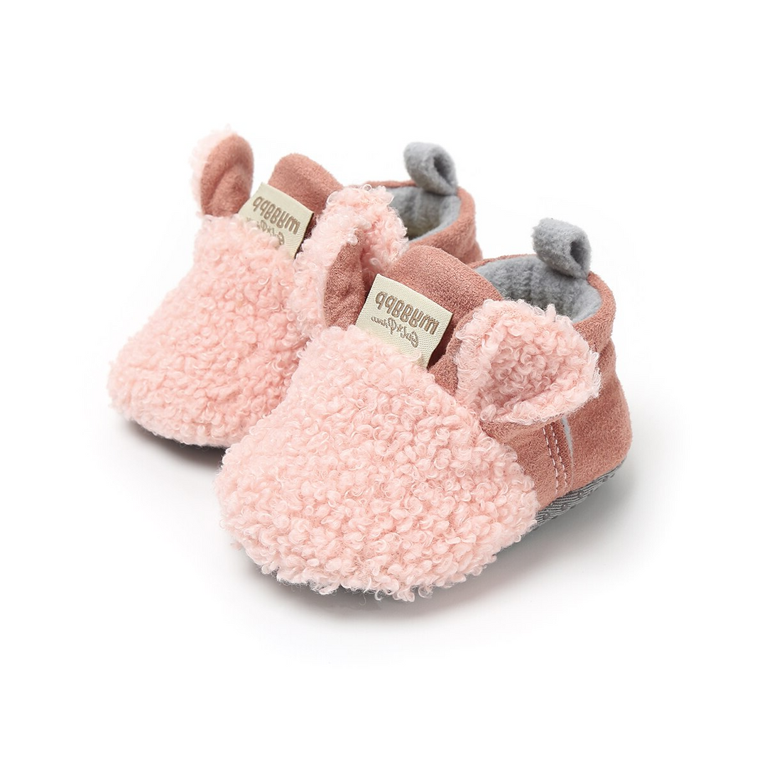 Chaussons Lapin d'Hiver- Rose