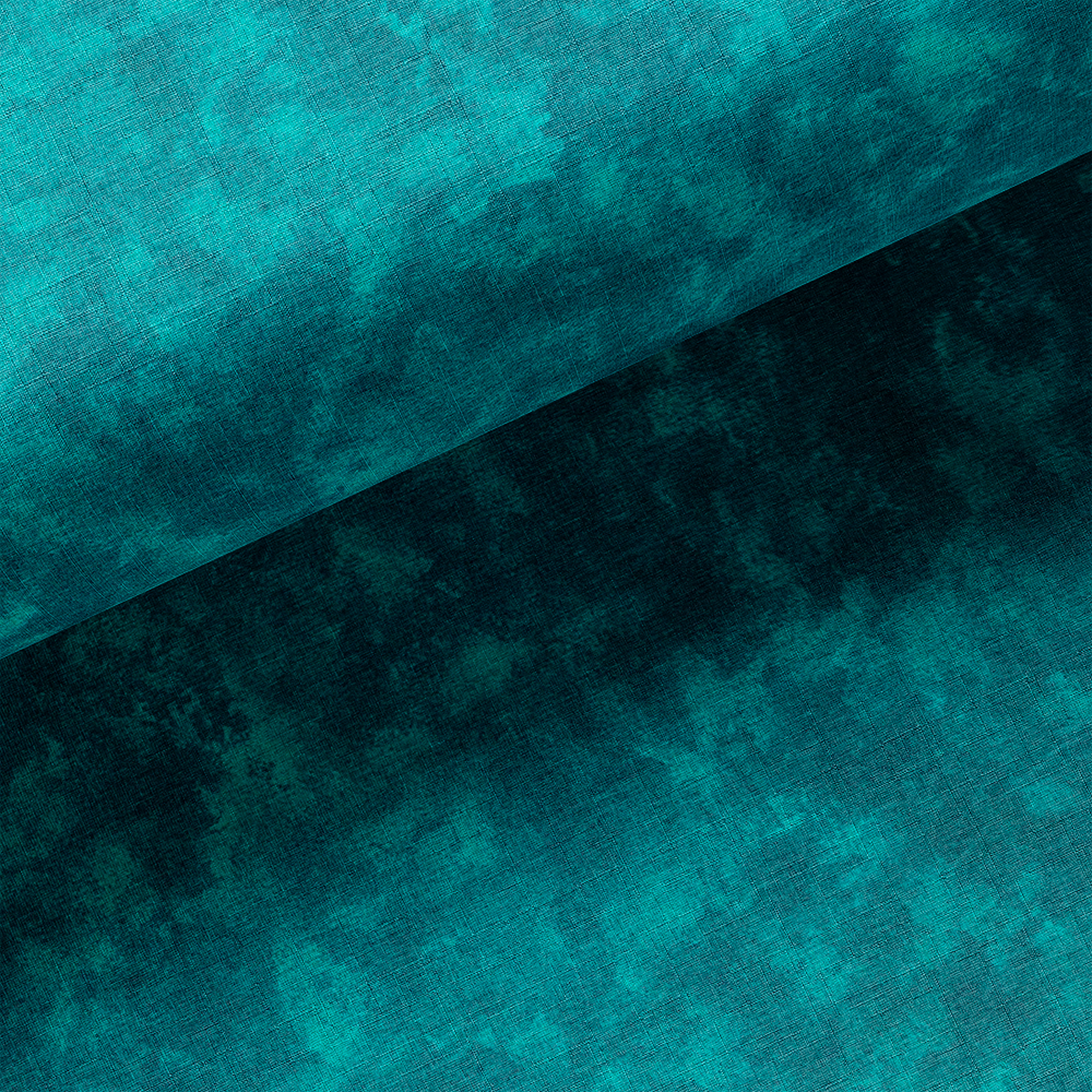 Tissu Coton - Marbre Bleu Turquoise
