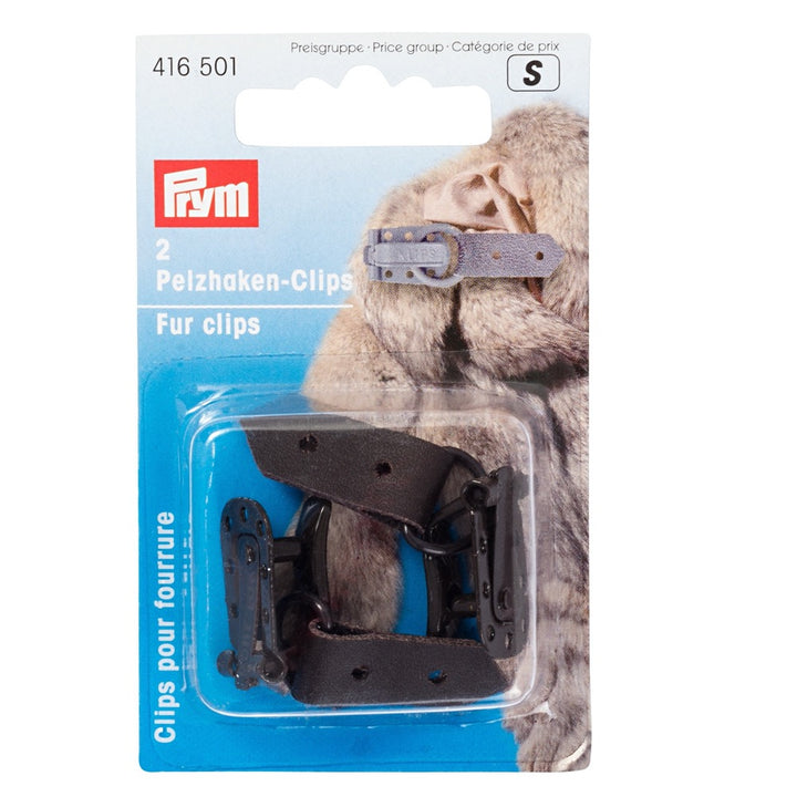 Clips pour fourrures, marron